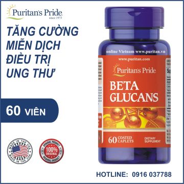 Viên uống tăng cường miễn dịch điều trị ung thư của hãng Puritan's Pride - BETA GLUCANS 1,3 60 viên