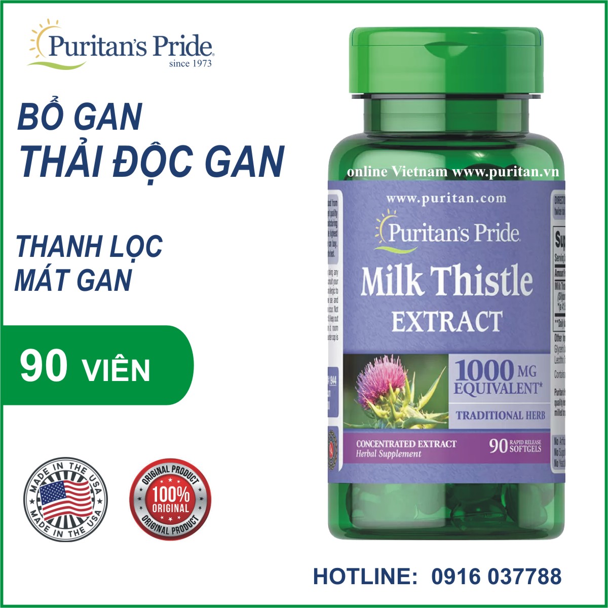 Thuốc Giải Độc Gan Milk Thistle Extract: Bí Quyết Bảo Vệ Sức Khỏe Gan Hiệu Quả